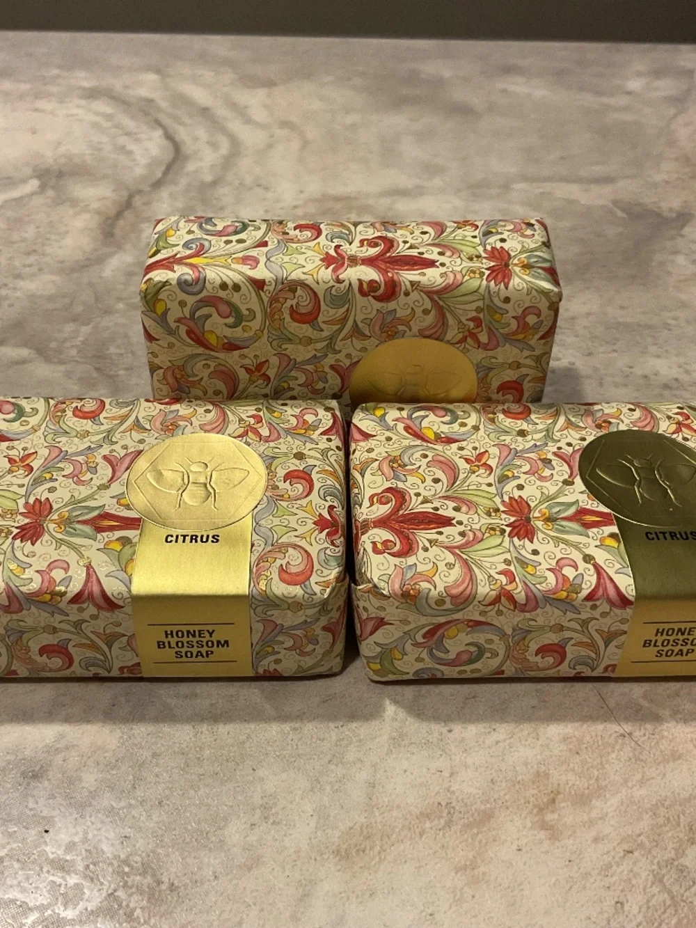 3 Honey House Naturals Honey Blossom Soap Citrus 3.5 oz each New